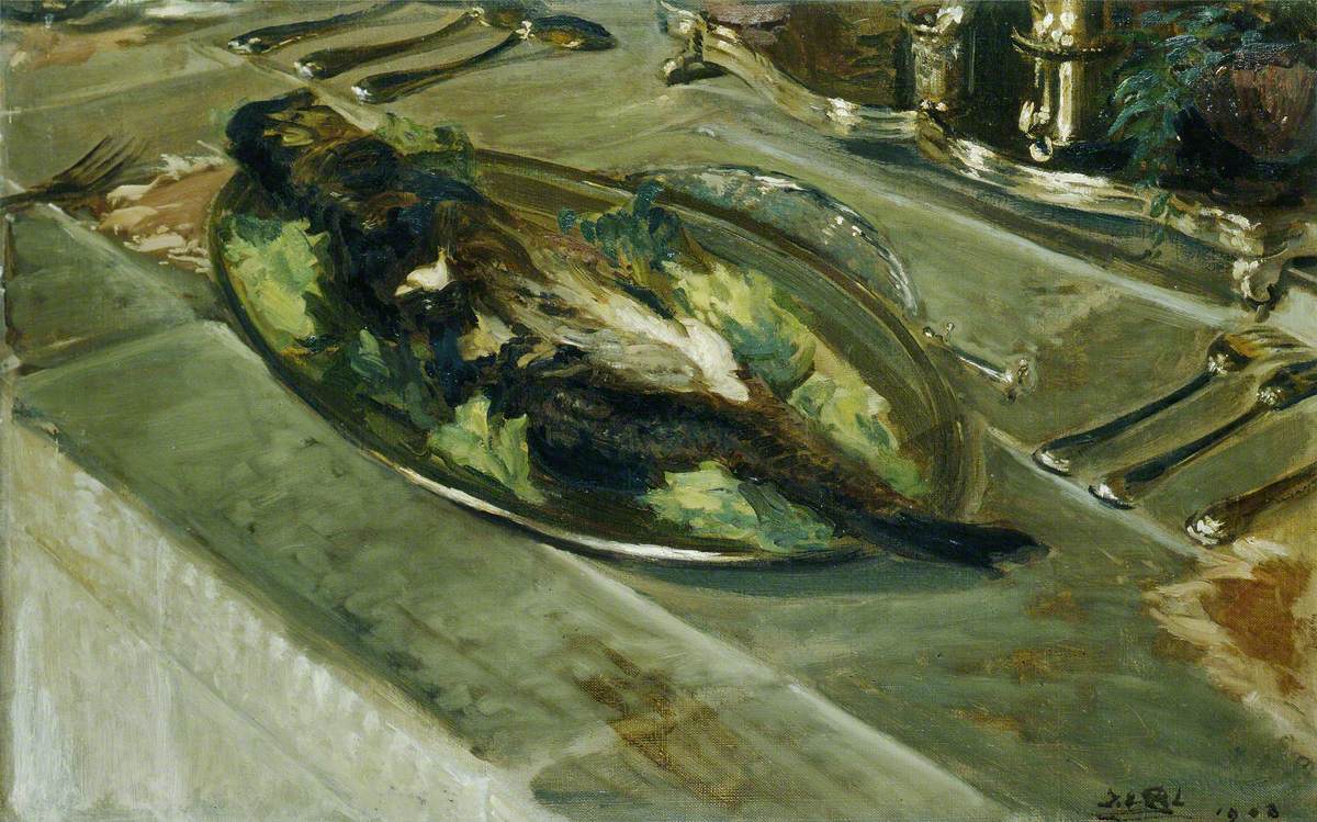 Still Life: Fish on a Silver Plate