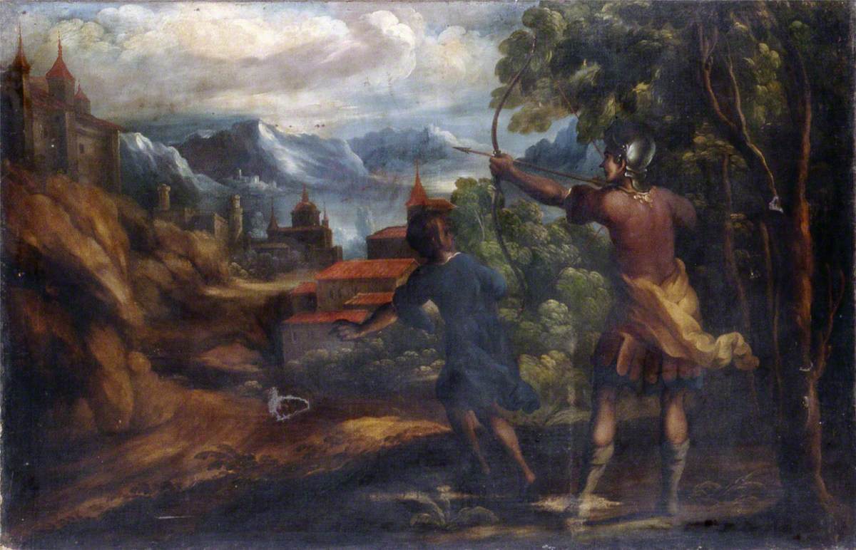 Archer in a Mythical Landscape