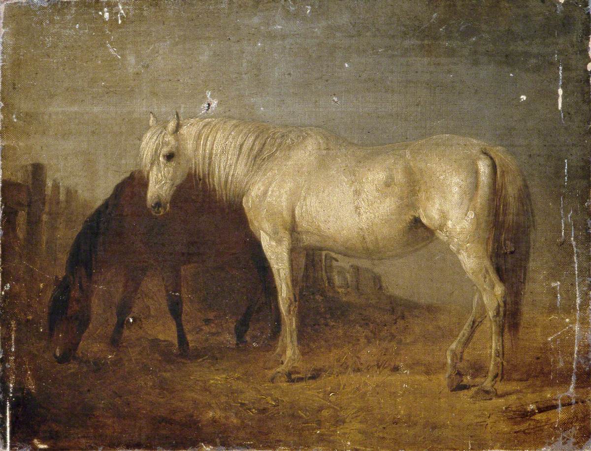 Horses in a Stable