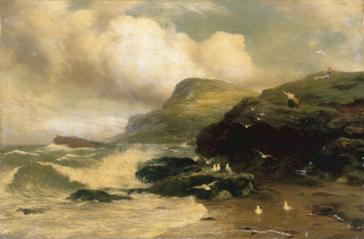 Coastal View with Gulls