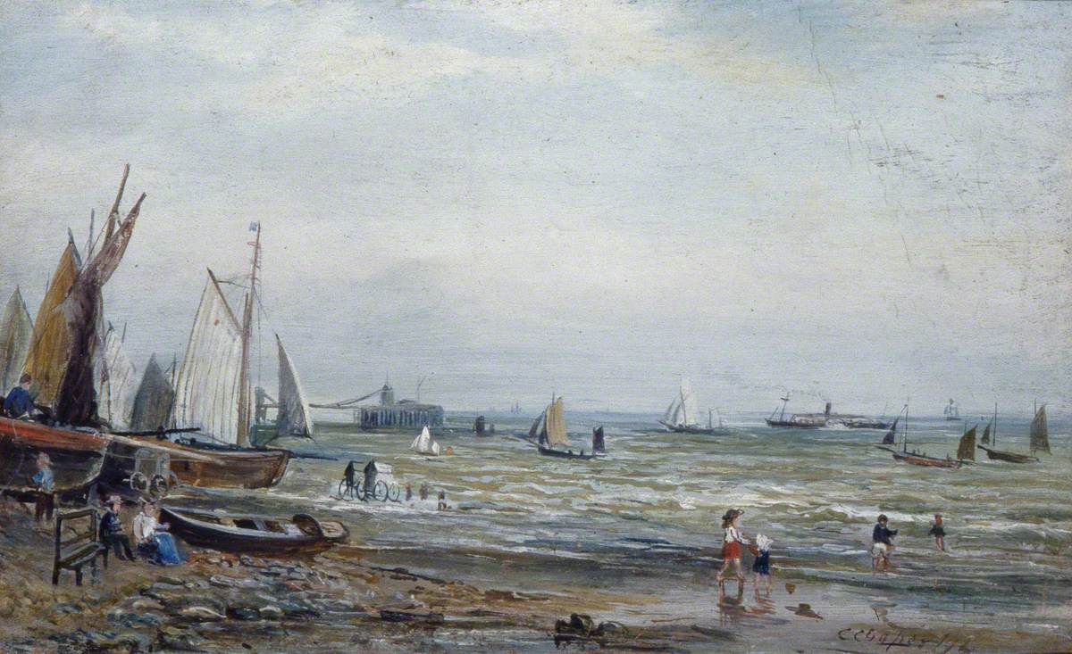 On the Beach at Brighton, East Sussex