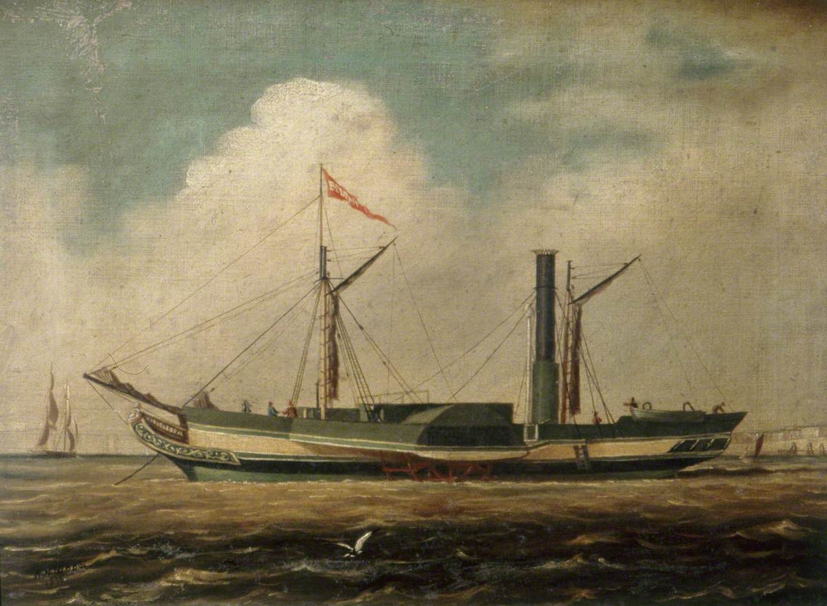 Cross Channel Steamer 'Belfast' off Brighton