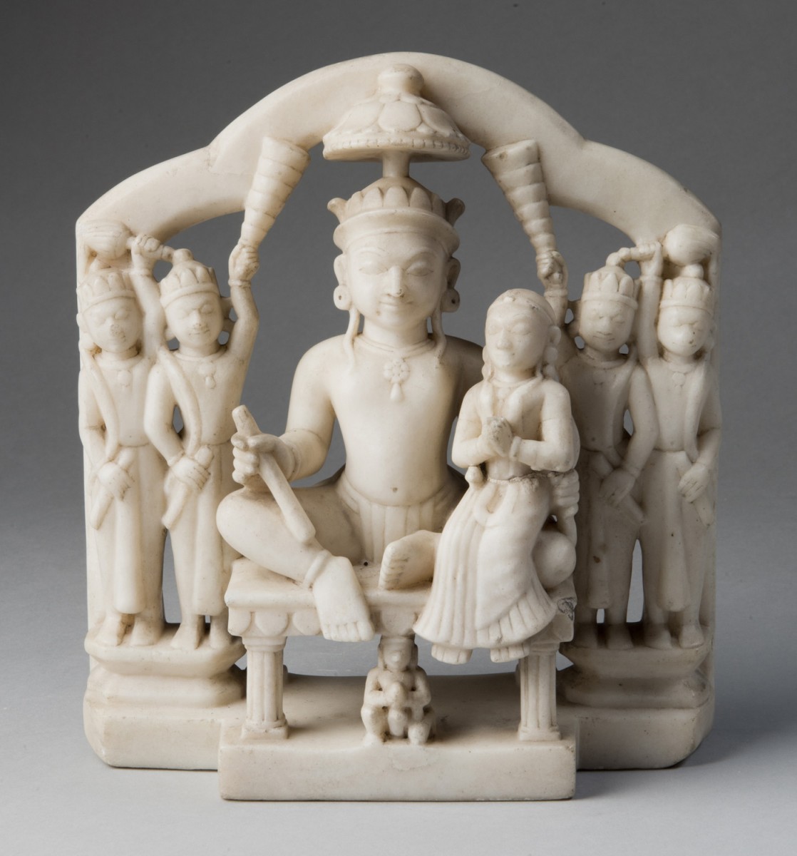 Rama and Sita, with Hanuman and Attendants