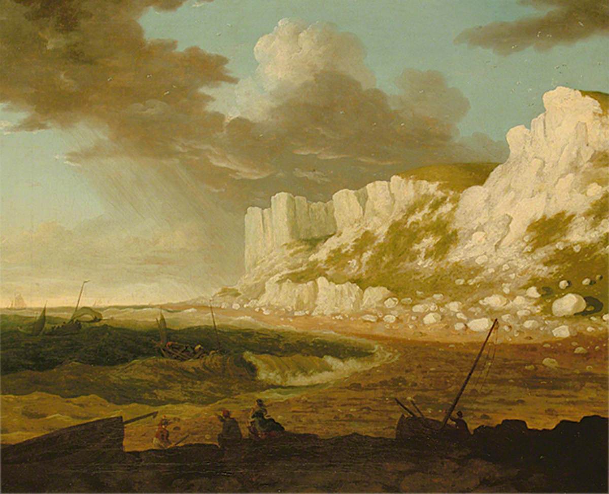 Coast Scene with Approaching Storm
