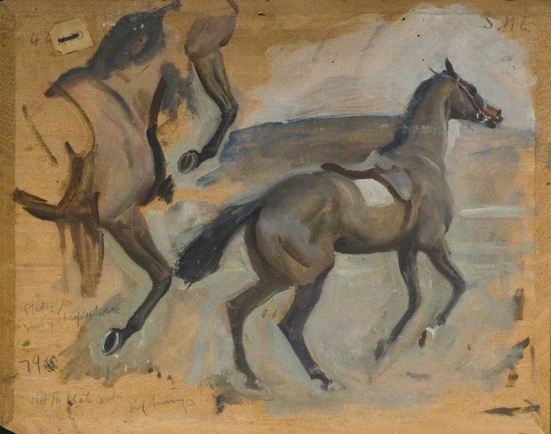 Study for 'Start of a Steeplechase'