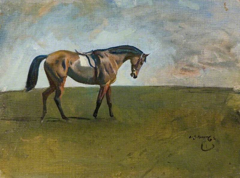 A Racehorse in a Landscape