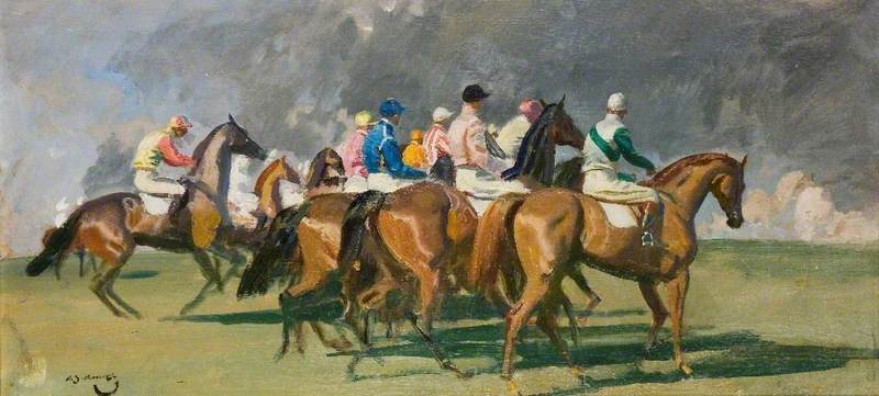 Study for 'The Start at Newmarket'