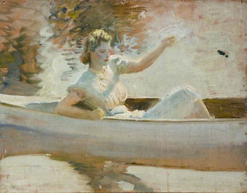 Study for 'The White Canoe'