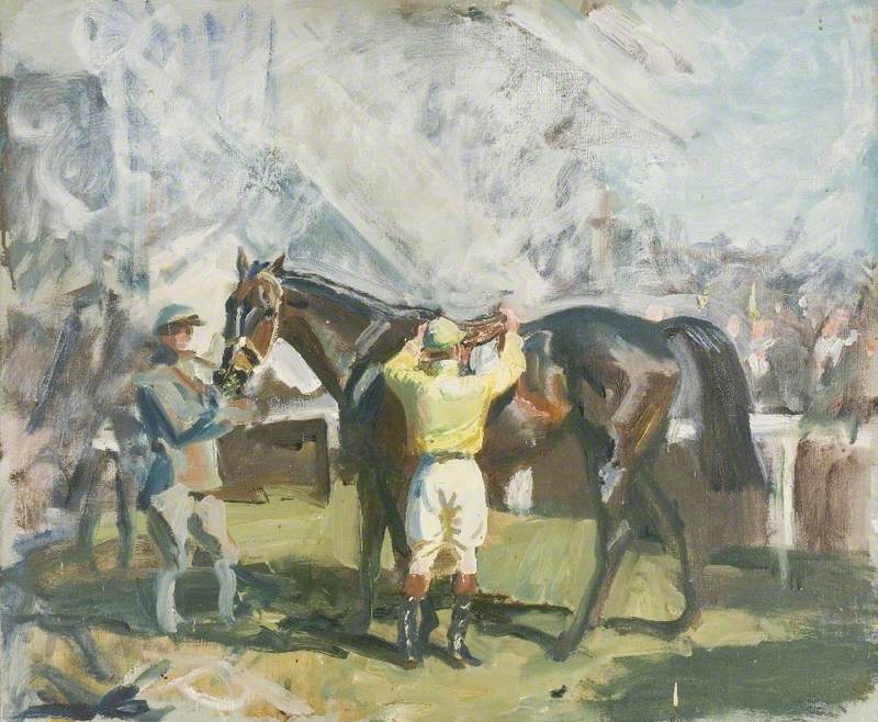 Study for 'The Unsaddling Enclosure, Epsom'