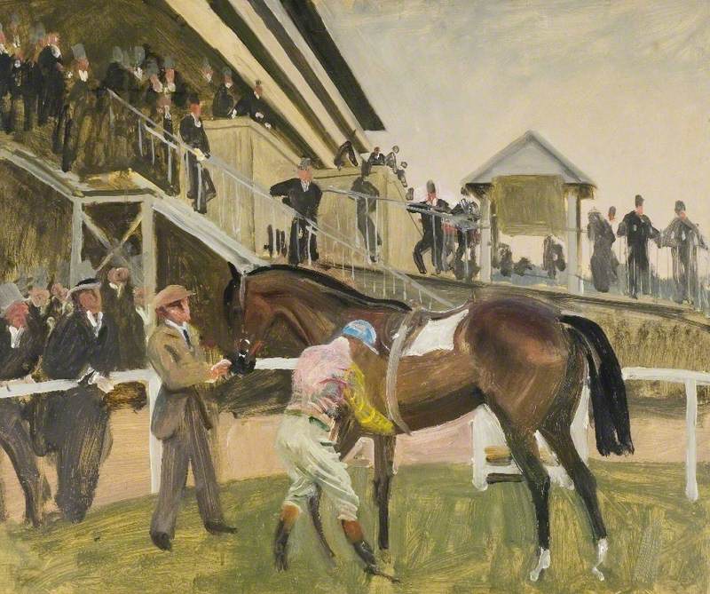 Study for 'The Unsaddling Enclosure, Epsom'