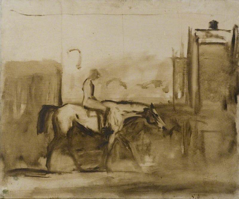 Study of a Horse and Rider
