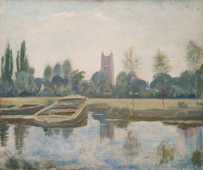The Stour at Dedham with Barges