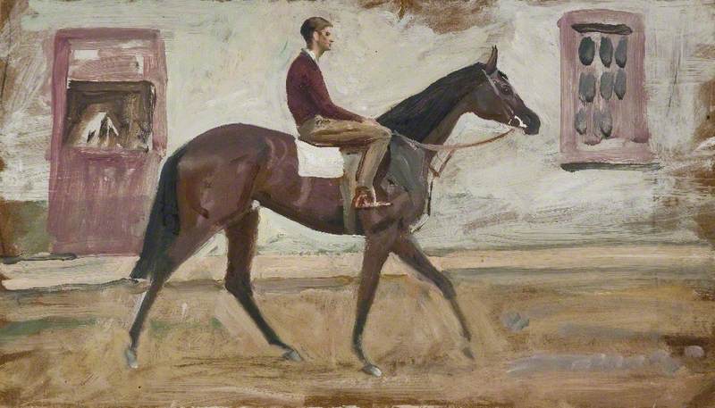 A Lad on a Racehorse