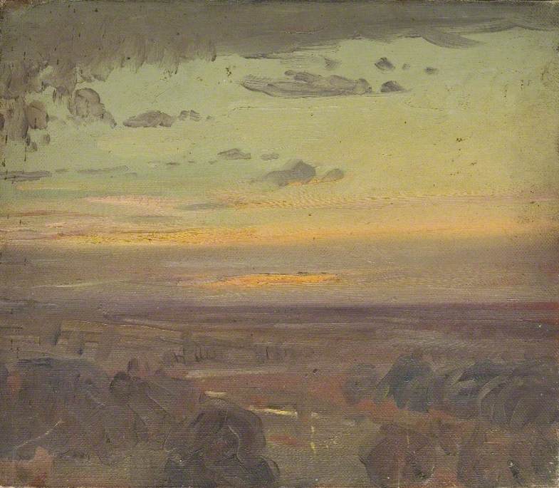 Study of a Landscape at Sunset