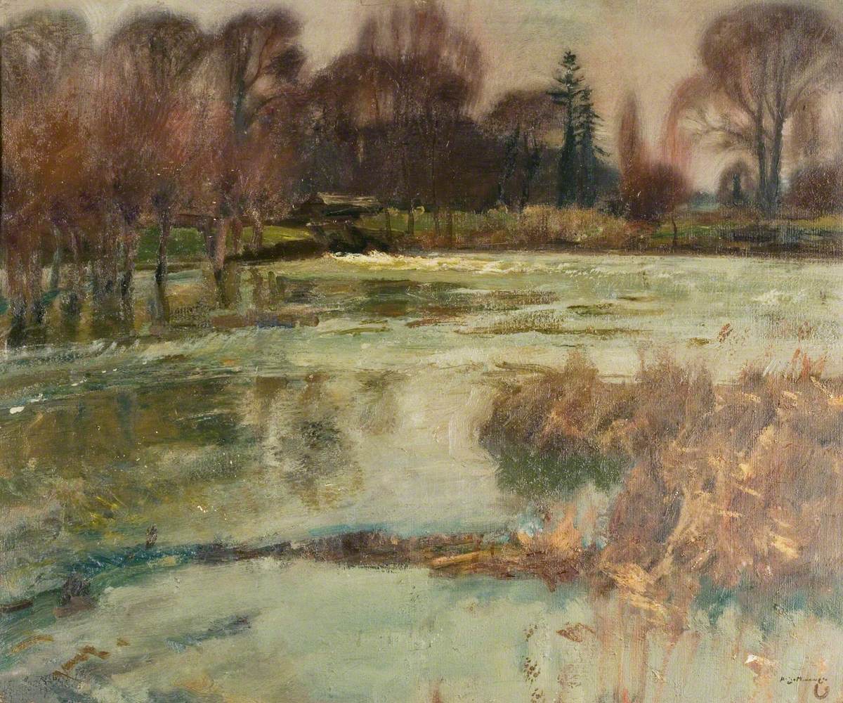 River Scene, Boxted Mill 