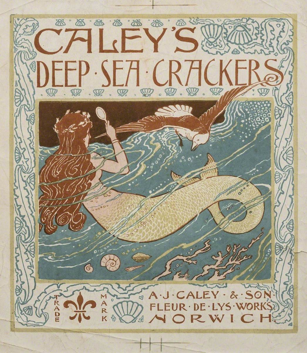 Design for a Box Top, 'Caley's Deep Sea Crackers'