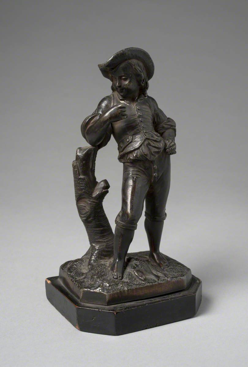Figure of a Boy Holding a Fish