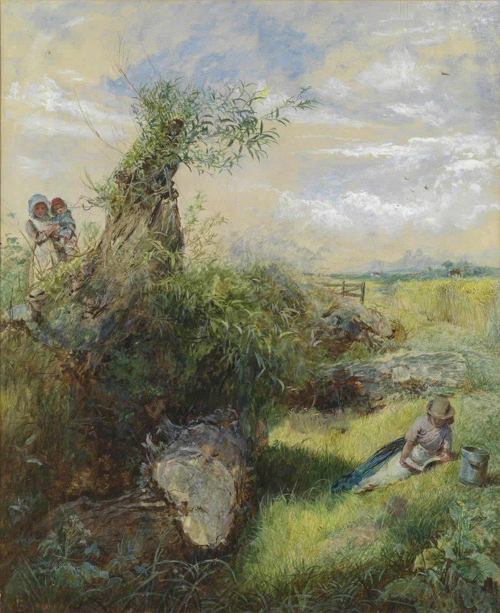 Children by a Cornfield