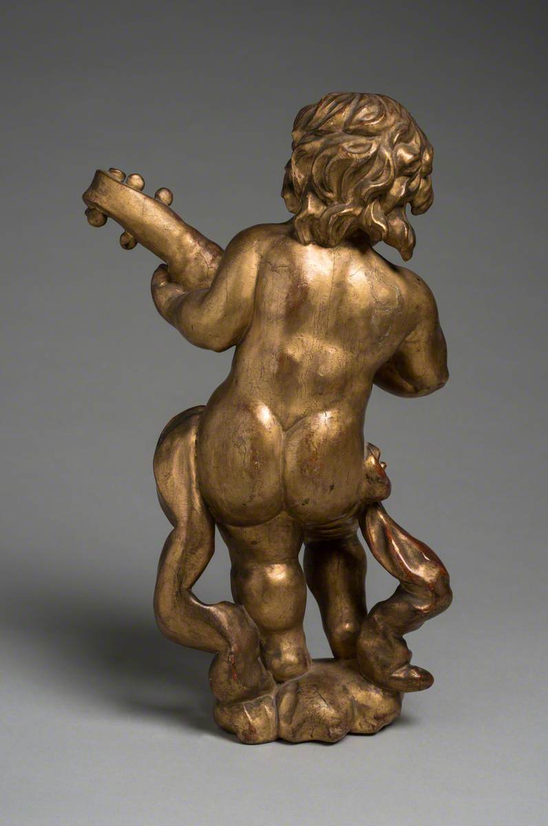 Putto with Stringed Musical Instrument