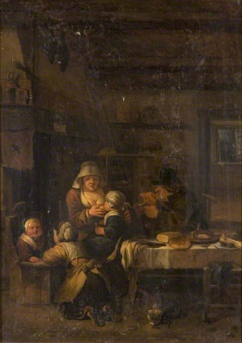 Interior with Mother Suckling Her Child