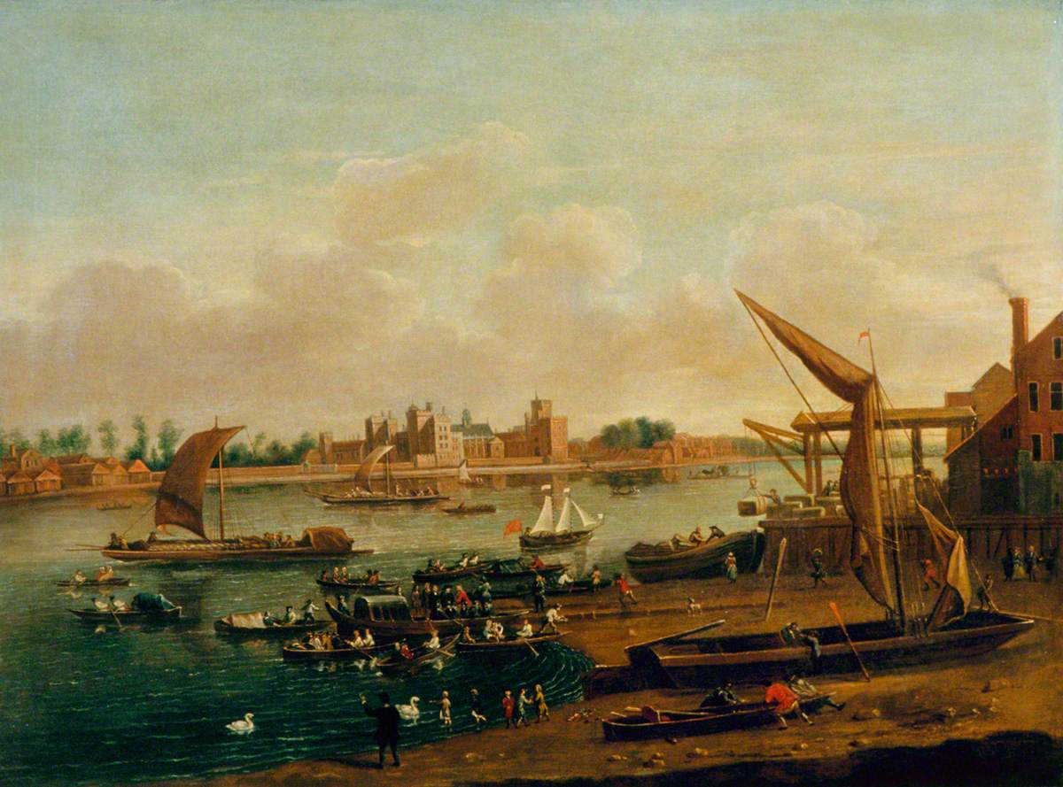 Lambeth Palace and the Horseferry from Westminster