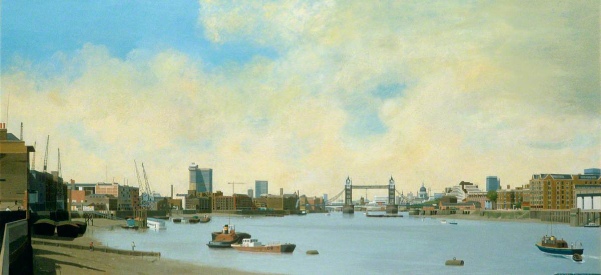 The Pool of London and Tower Bridge from Rotherhithe
