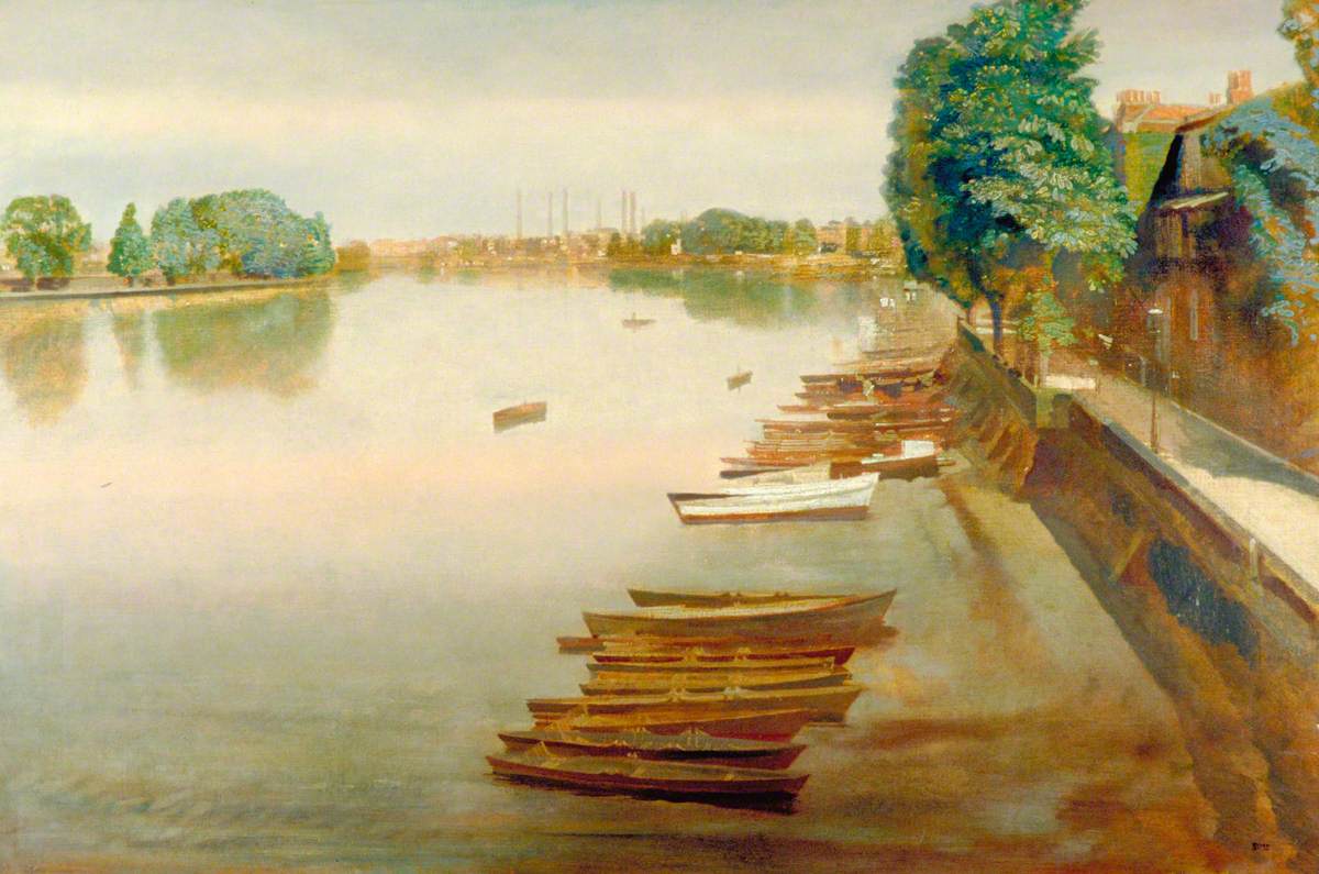 Lower Mall, Hammersmith, Looking towards Chiswick Reach