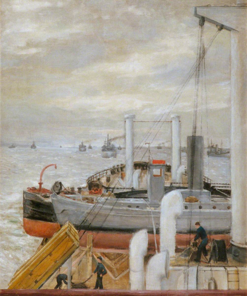 Merchant Ship in Atlantic Convoy