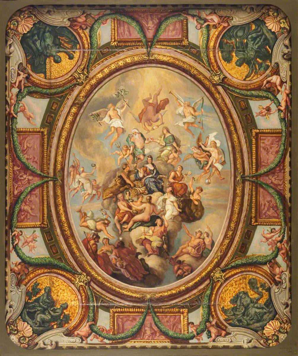 Ceiling of the Queen's Drawing Room, Hampton Court