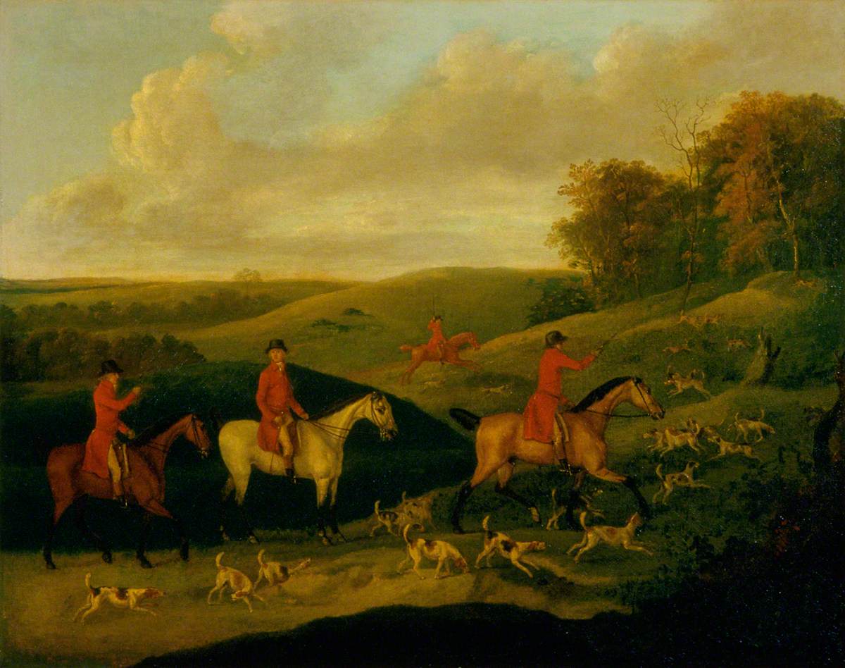 Hunting Scene, Finding the Scent