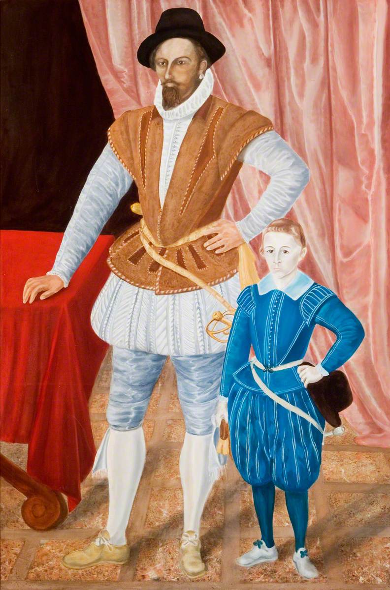 Sir Walter Raleigh And His Son Art Uk