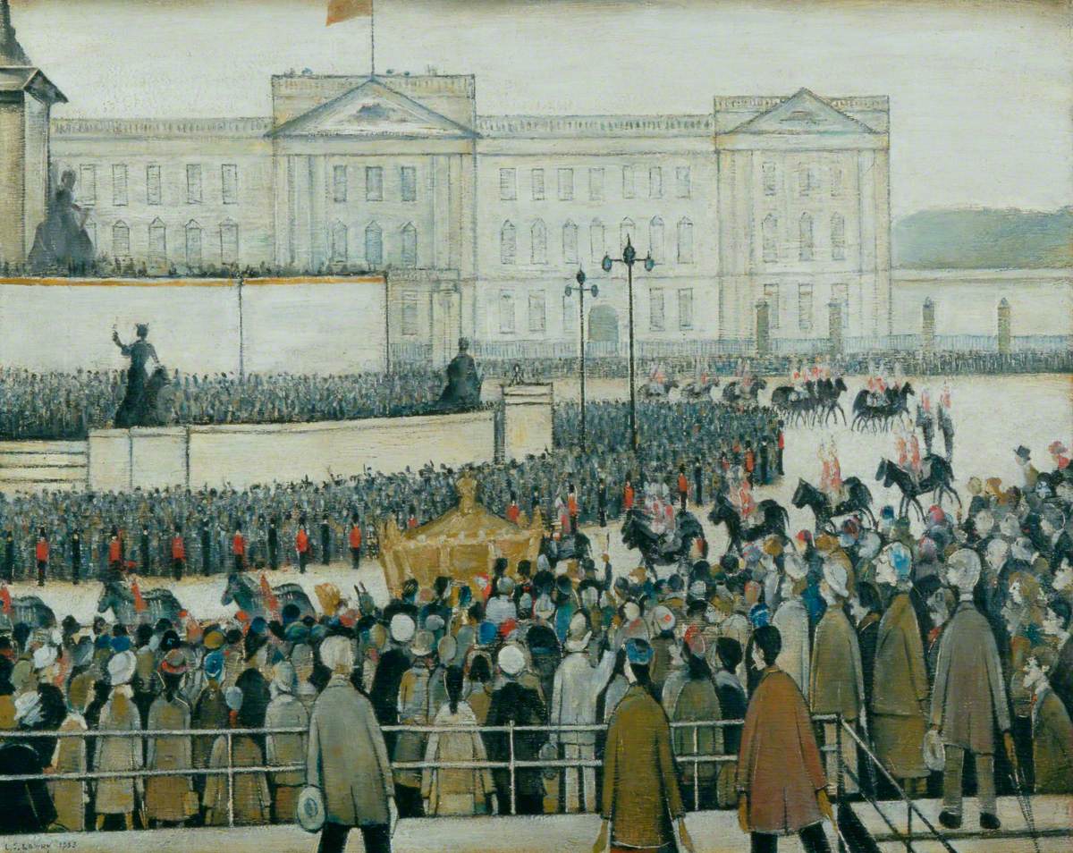 The Procession Passing the Queen Victoria Memorial, Coronation