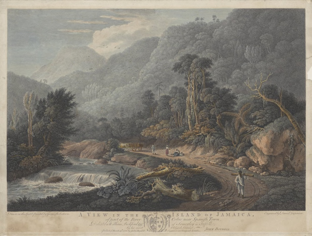 A View in the Island of Jamaica, of part of the River Cobre near Spanish Town [1]