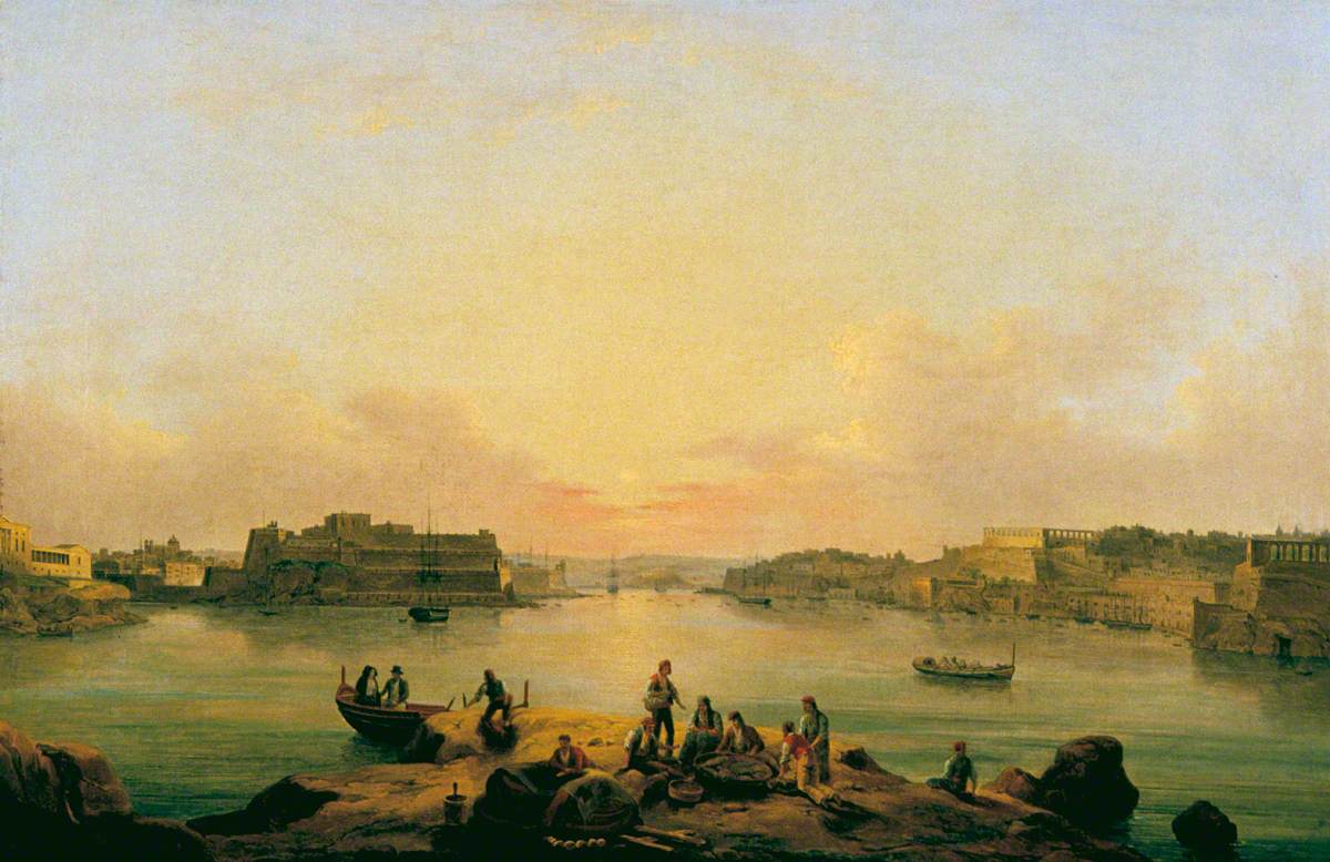 Grand Harbour and Fort Sant' Angelo, Valletta, Malta