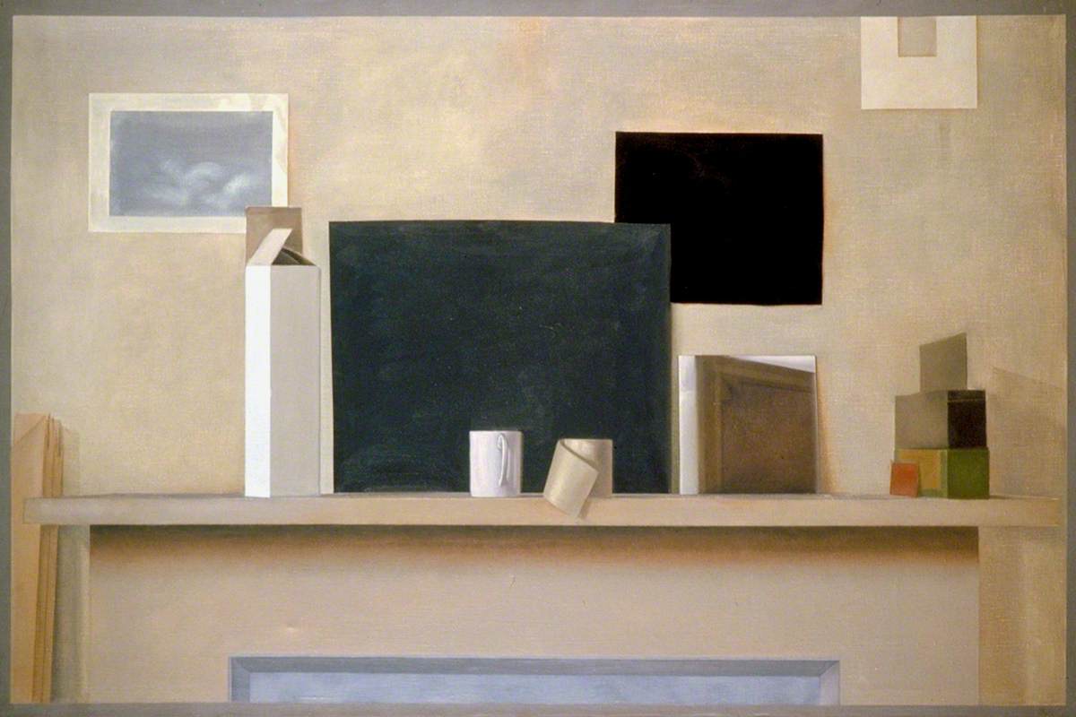 Mantel Still Life with Rectangles, Evening