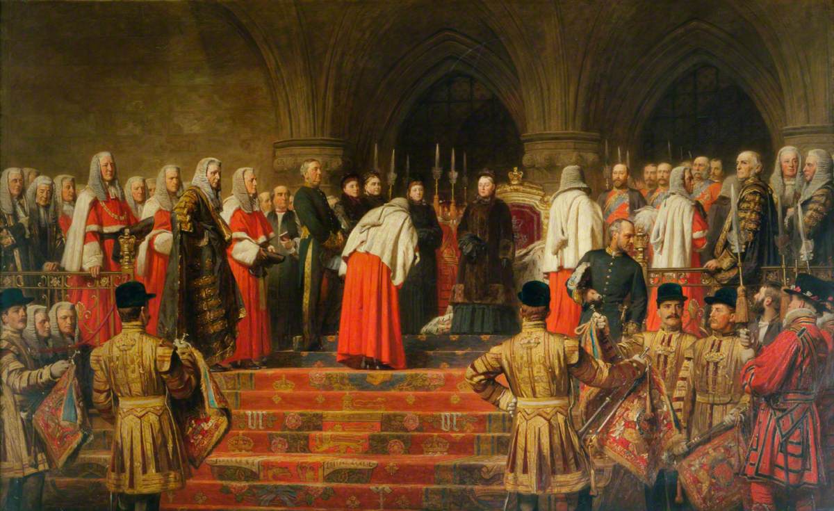 Queen Victoria Opening of the Royal Courts of Justice, 1882