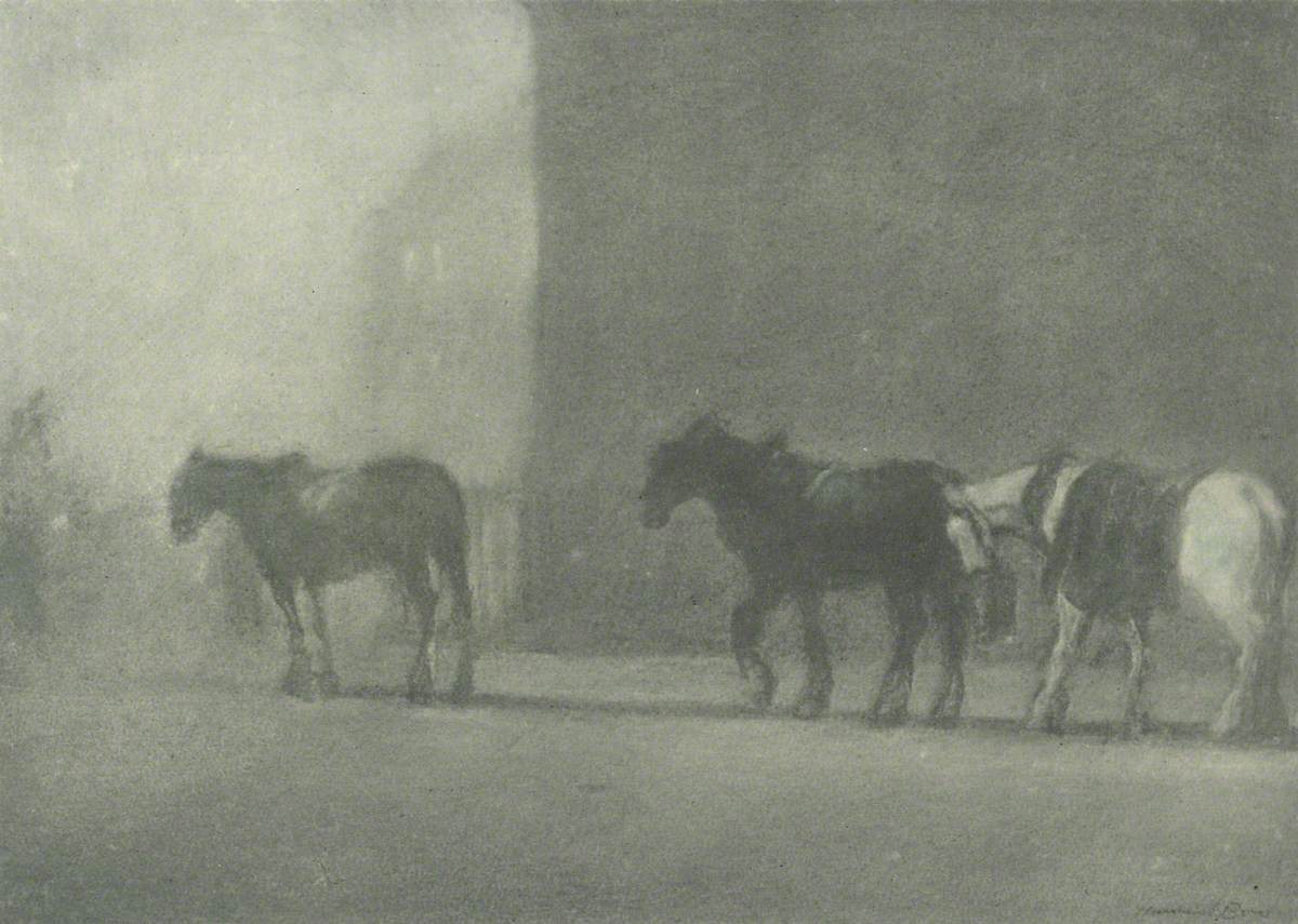 Trace Horses on a Foggy Day, St George's Place