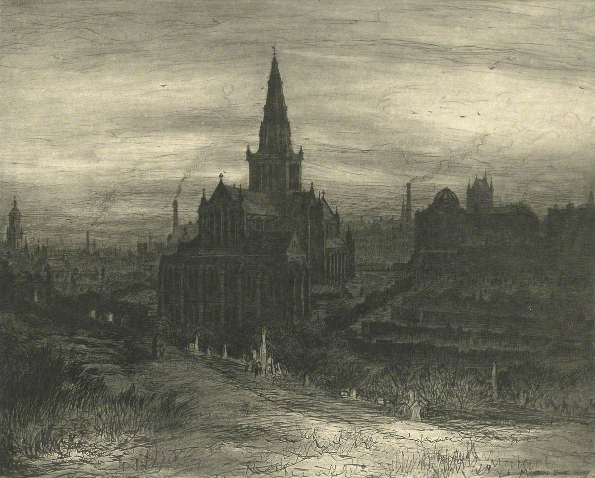 The Cathedral, the High Kirkyard and Royal Infirmary
