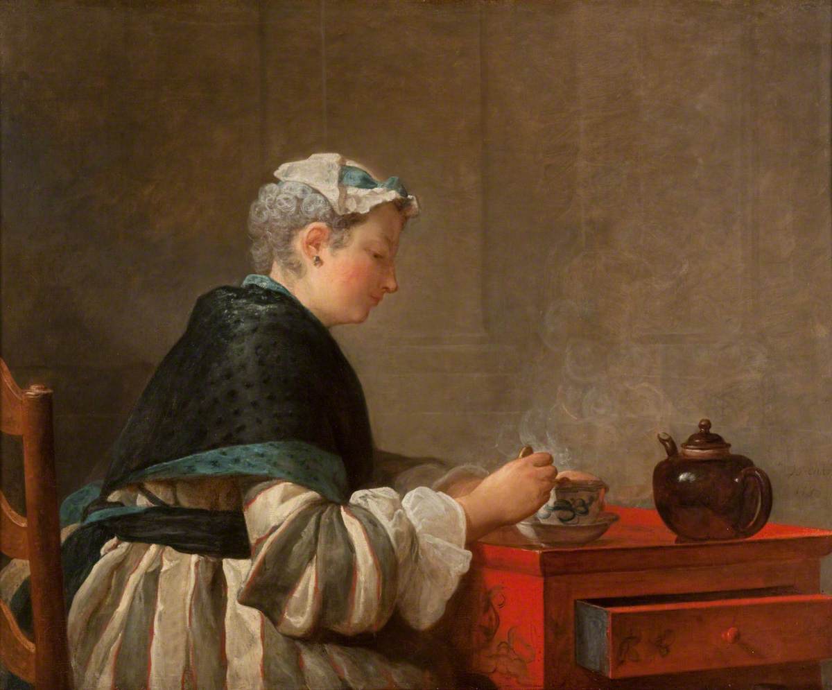 A Lady Taking Tea