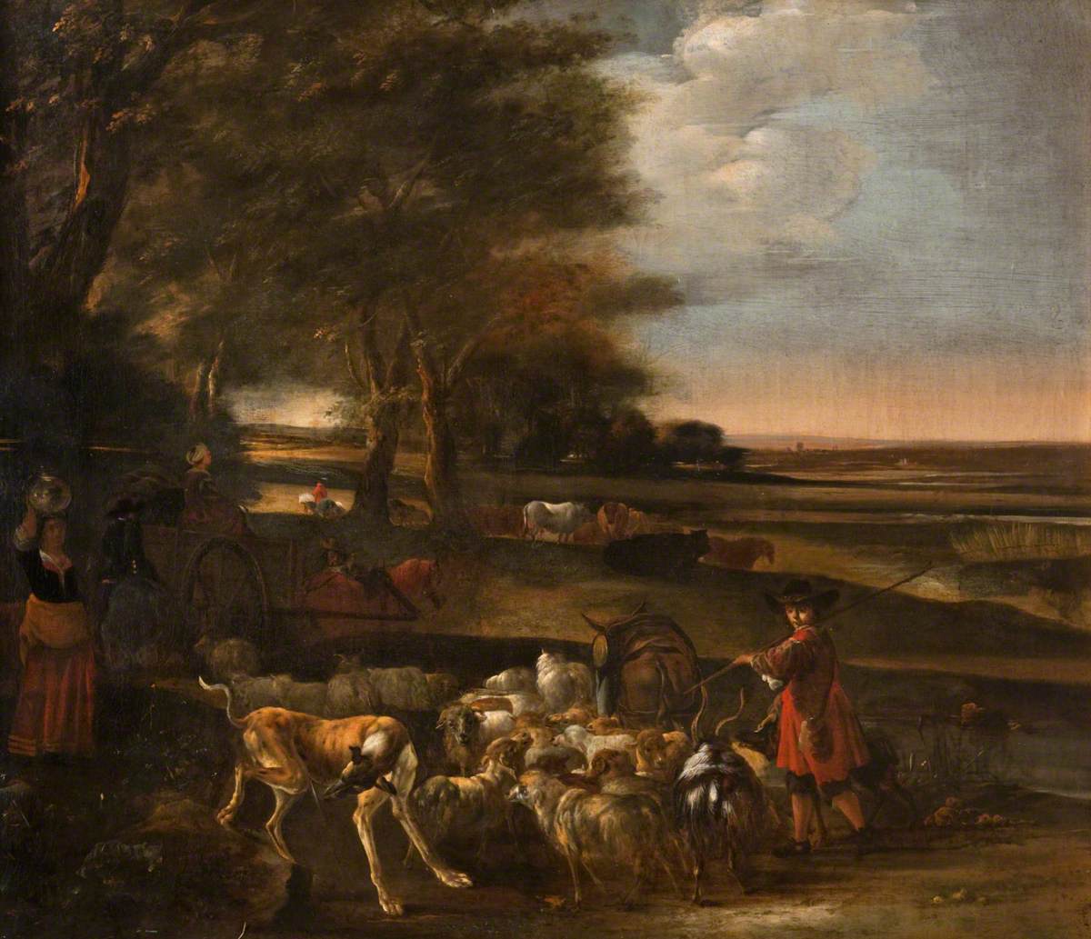 Landscape with Peasants and Animals
