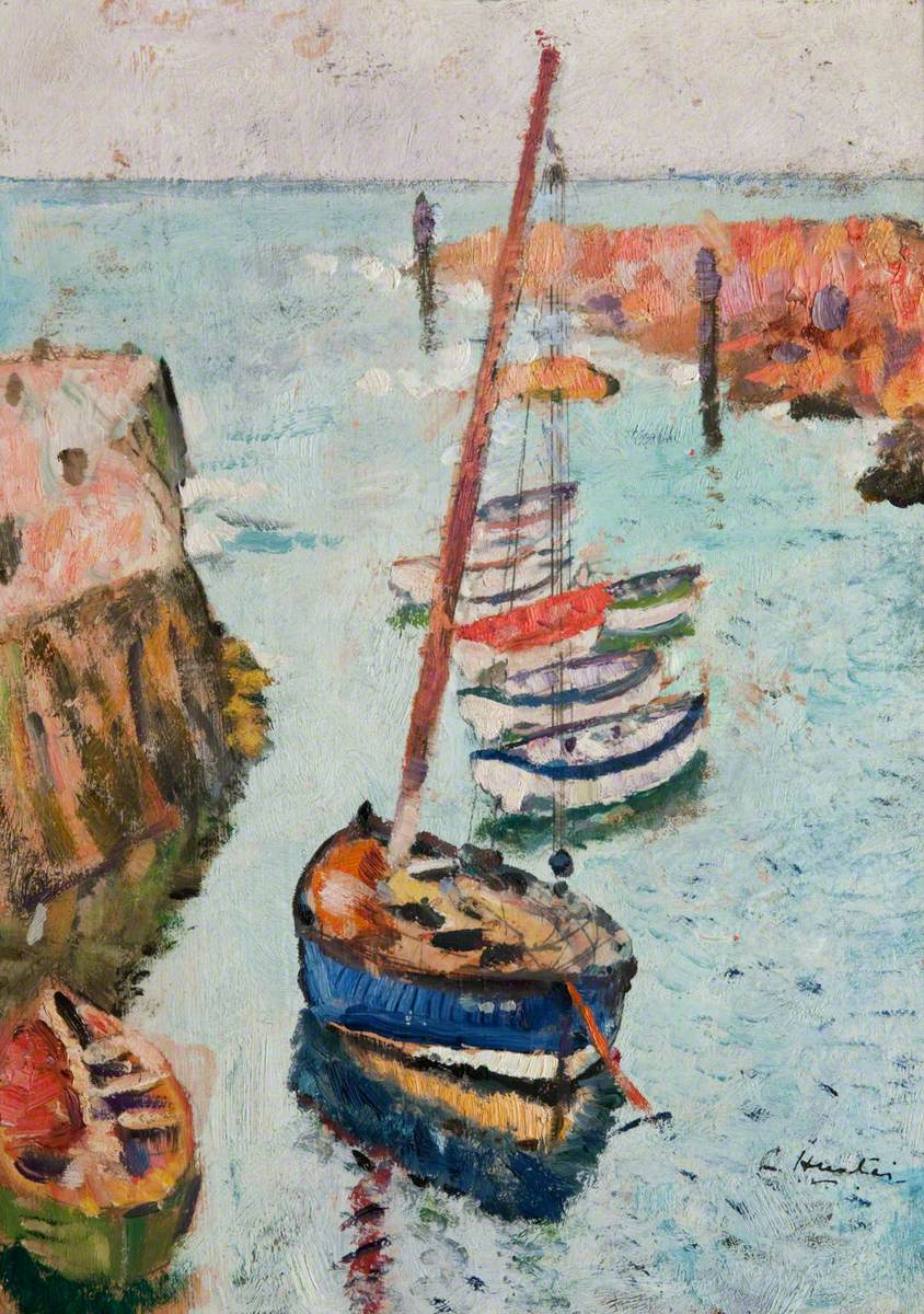 Boats in a  Harbour, Lower Largo