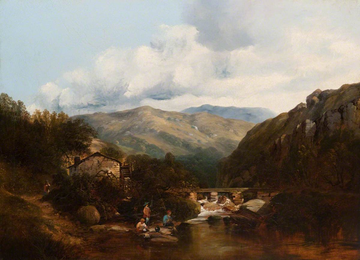Landscape with a Watermill and a Bridge
