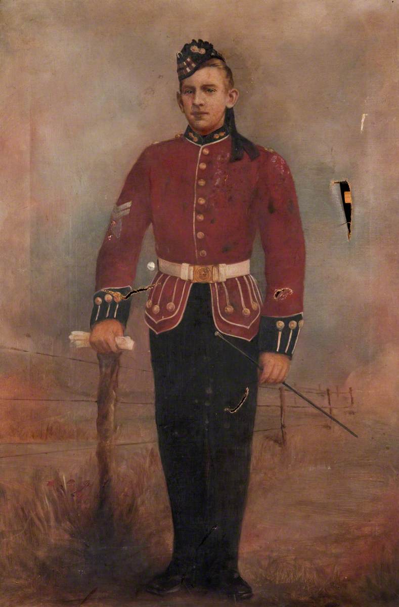 Portrait of a Royal Scots Fusiliers Soldier