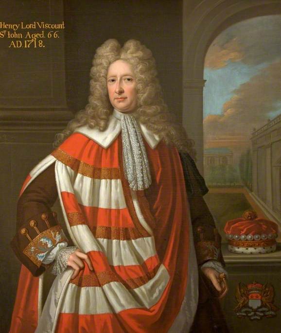 Henry St John (1652–1742), 1st Viscount St John, Aged 66 Years, in Parliamentary Robes