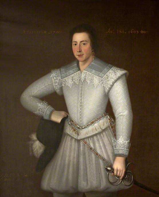 Sir John St John (c.1585–1648), Aged 17