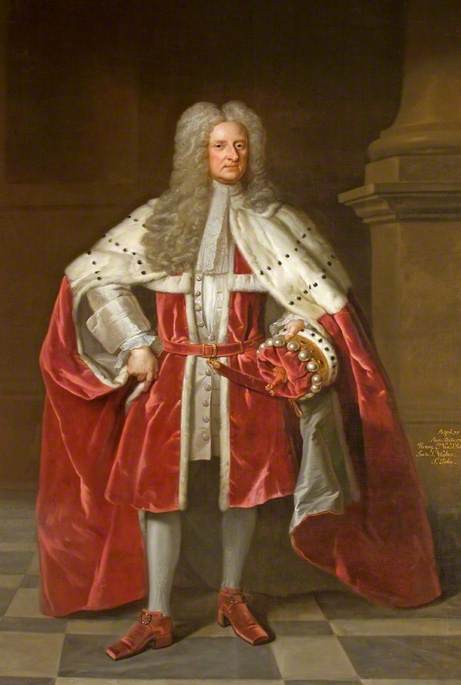 Henry St John (1652–1742), 1st Viscount St John, in Coronation Robes