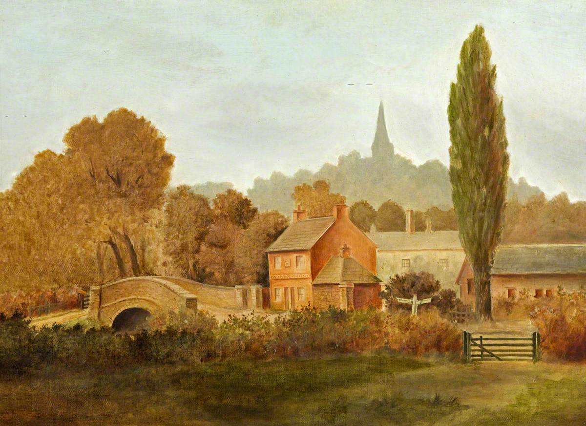 View from County Ground, Swindon, Wiltshire, 1895