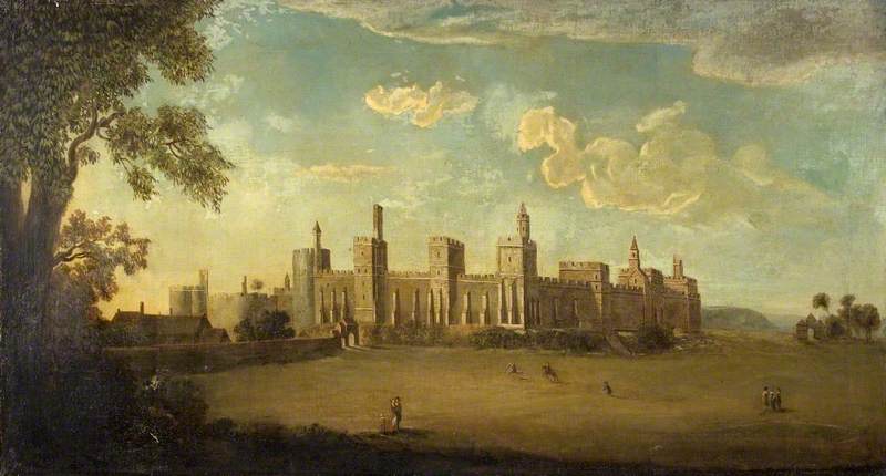 Imaginary View of Trowbridge Castle, Wiltshire