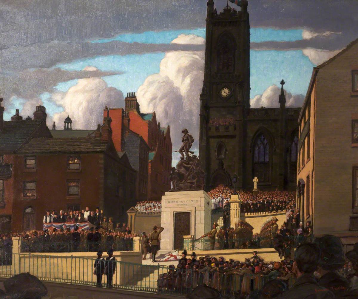 Unveiling of the War Memorial, Oldham, Lancashire, 28 April 1923