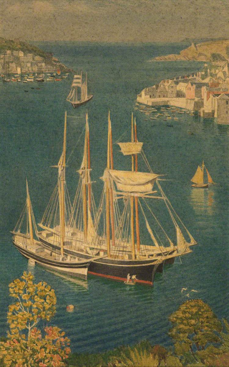 Group of Sailing Vessels